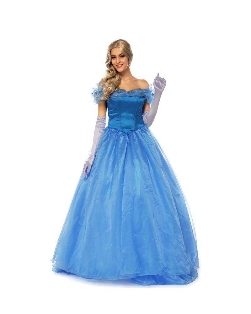 シンデレラ ドレス Mサイズ 仮装 大人 即日発送】シンデレラ ドレス (Mサイズ) 大人 dハロ コスプレ