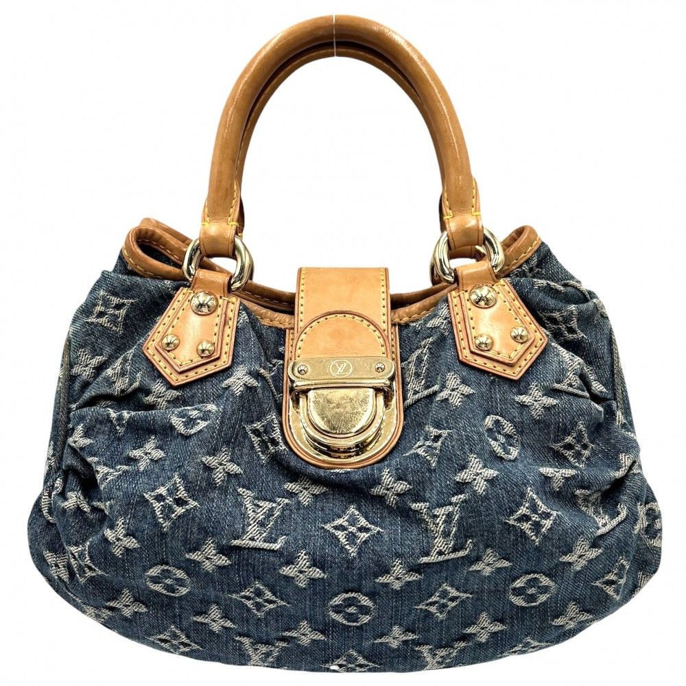 美品 LOUIS VUITTON ルイヴィトン モノグラムデニム カバレイエ GM  