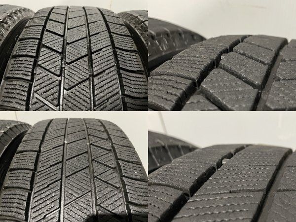 【BS BLIZZAK VRX3 195/65R15】スタッドレス【MiLLOUS 15インチ 6.5J5HPCD100+40】トヨタ純正ナット必須 21年製 50プリウス等　(MTF753)