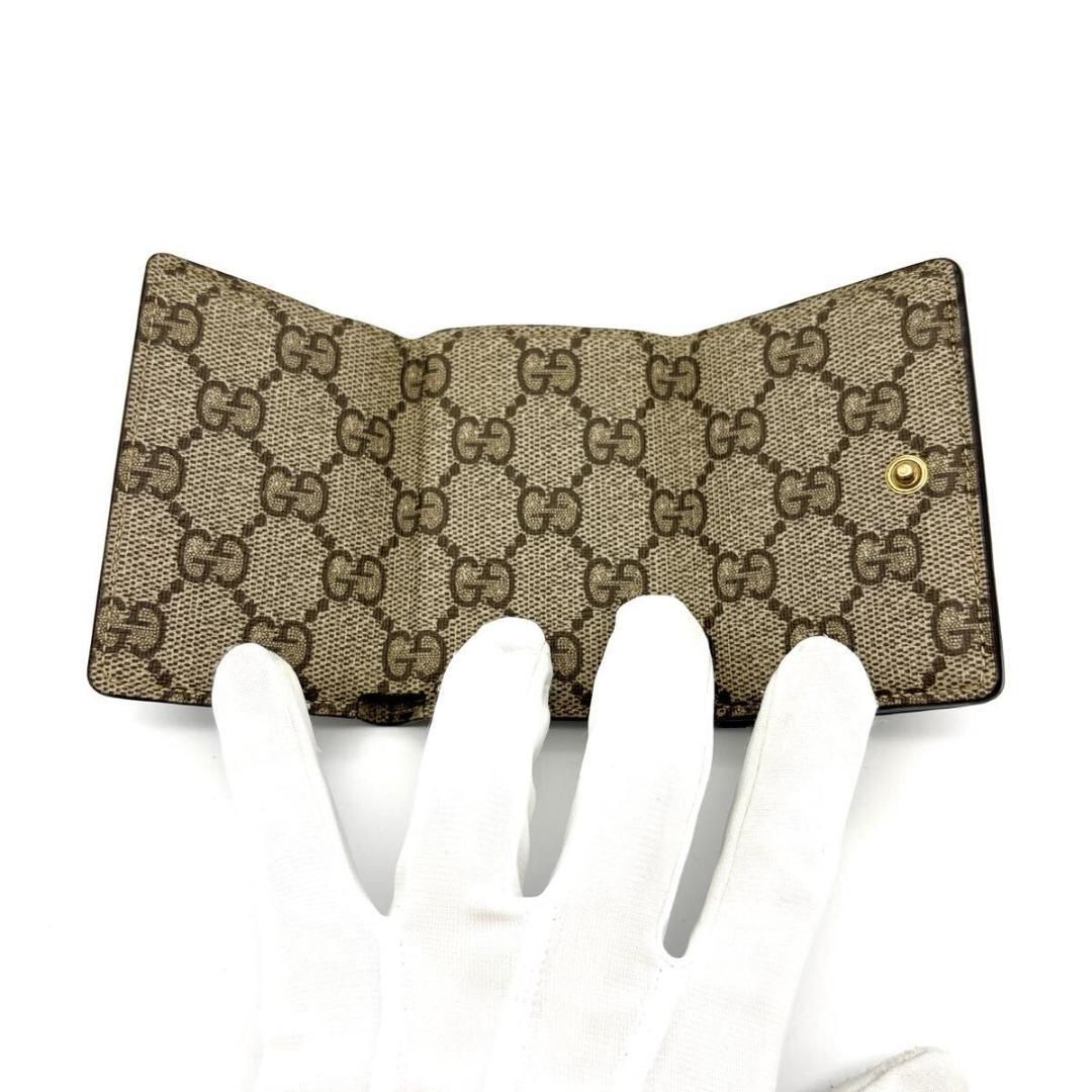 入手困難品◆バレンシアガ グッチ 三つ折り財布 エブリデイ GGスプリーム 未使用級◇バレンシアガ グッチ 三つ折り財布 エブリデイ GG