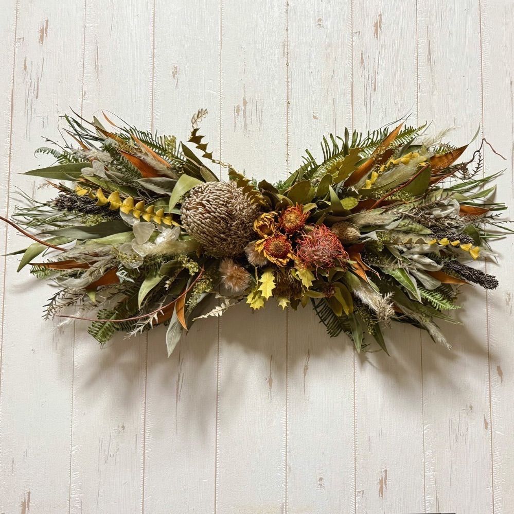 ワイルドフラワーリース 特大ユーカリリース ワイルドフラワー