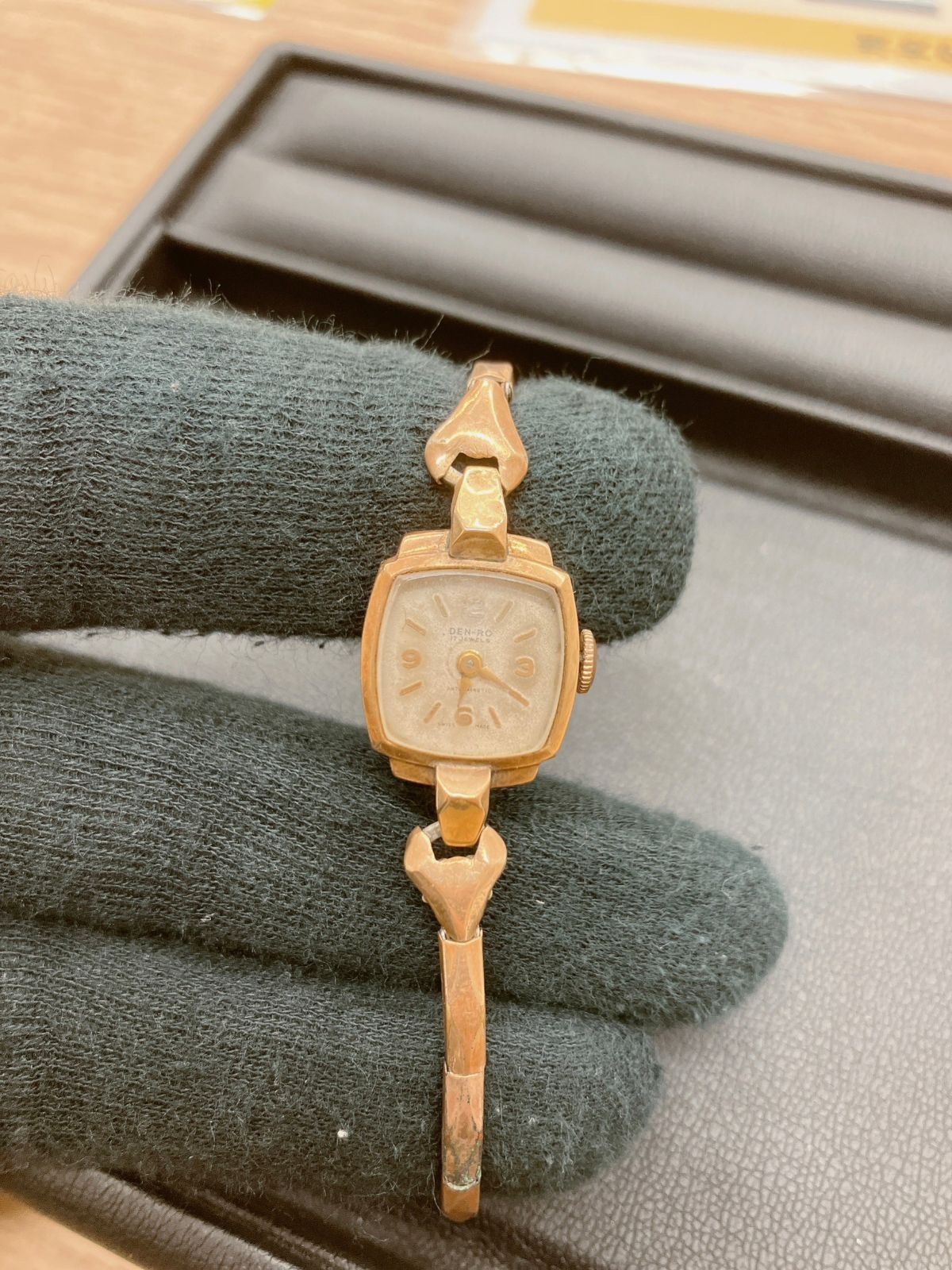 ▽DEN-RO デンロ 腕時計 K18 文字盤 17石 手巻き ヴィンテージ Yahoo