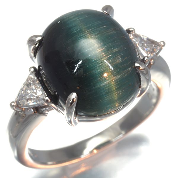 TASAKI タサキ リング トルマリンキャッツアイ 8.96ct ダイヤ  