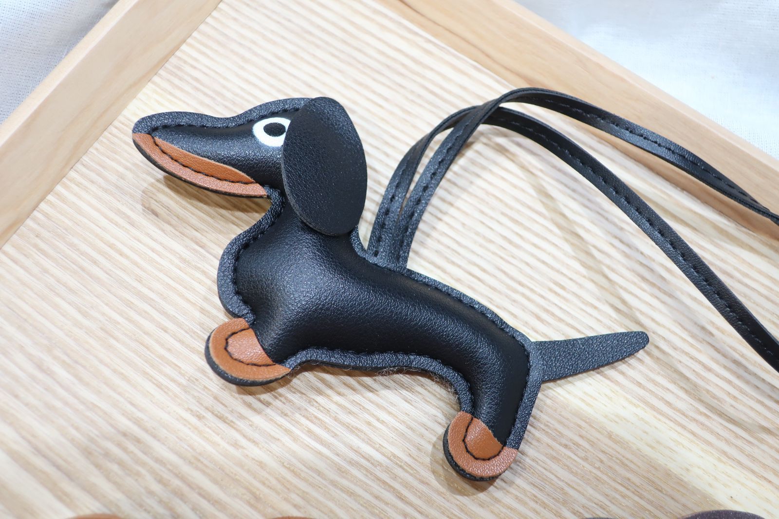 名入れ いつも一緒ストラップ ダックスフンド バッグチャーム - メルカリ