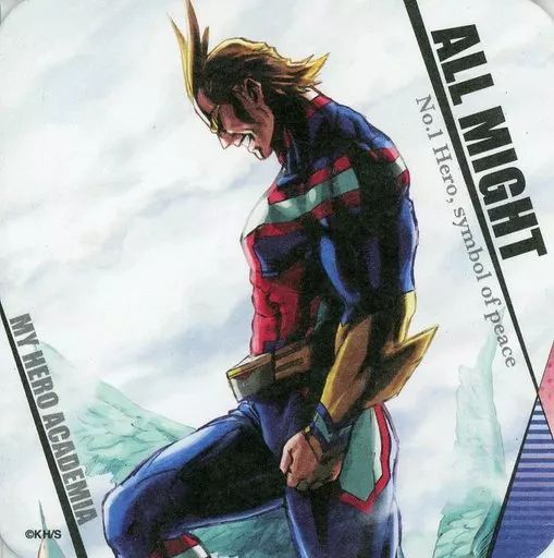 中古】コースター(キャラクター) オールマイト(側面) 「僕のヒーロー