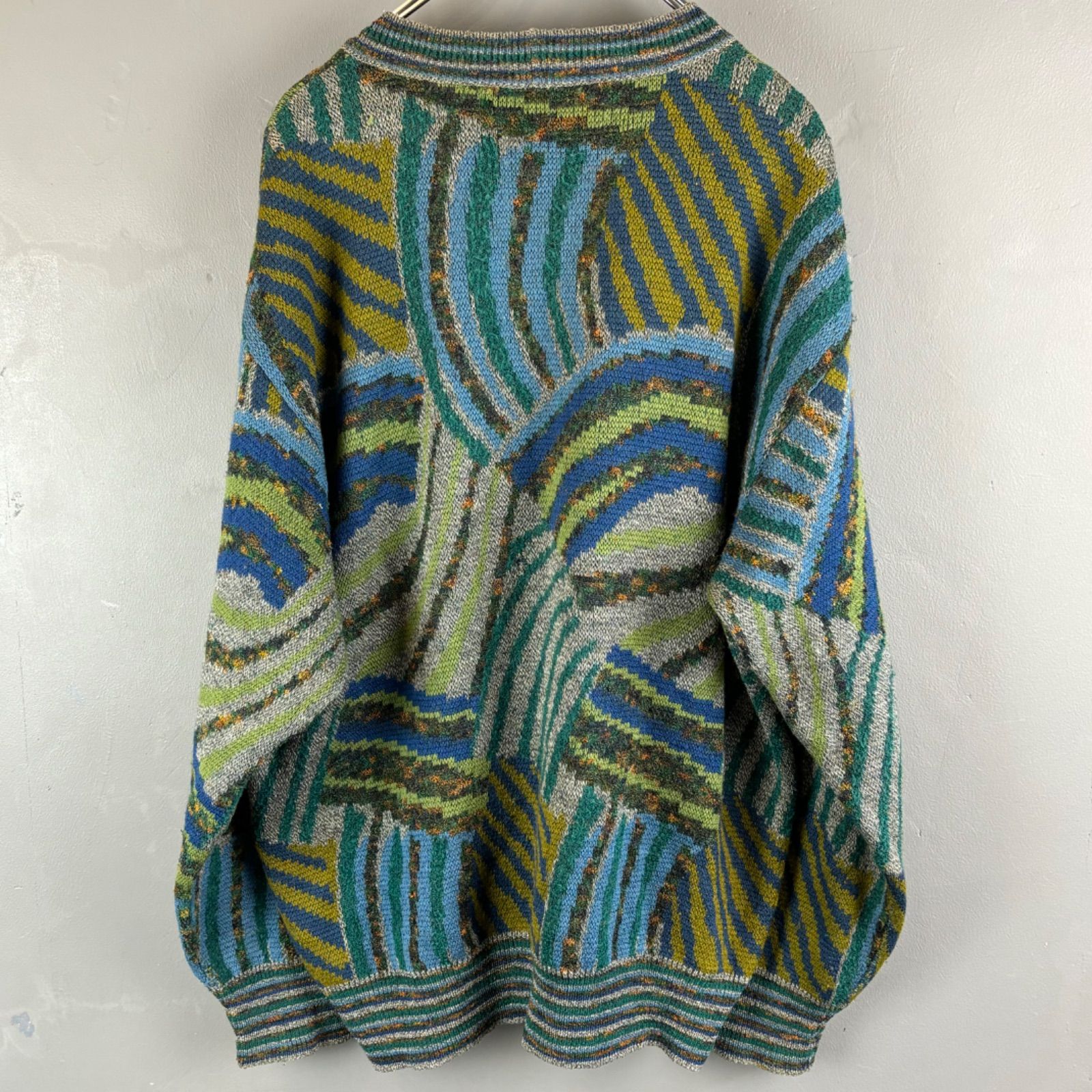 イタリア製 90s Vintage MISSONI SPORT Crazy Patterned Knit 