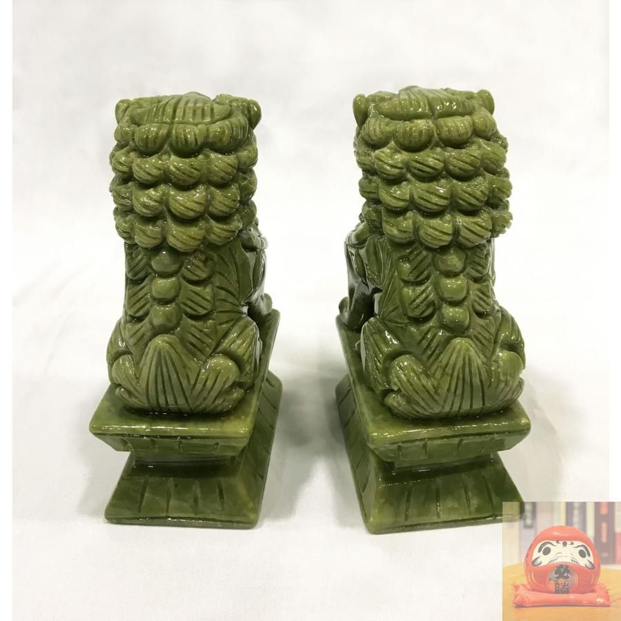 獅子置物 翡翠 楽天市場】□龍香堂□☆ミャンマー翡翠（ひすい）印材（獅子