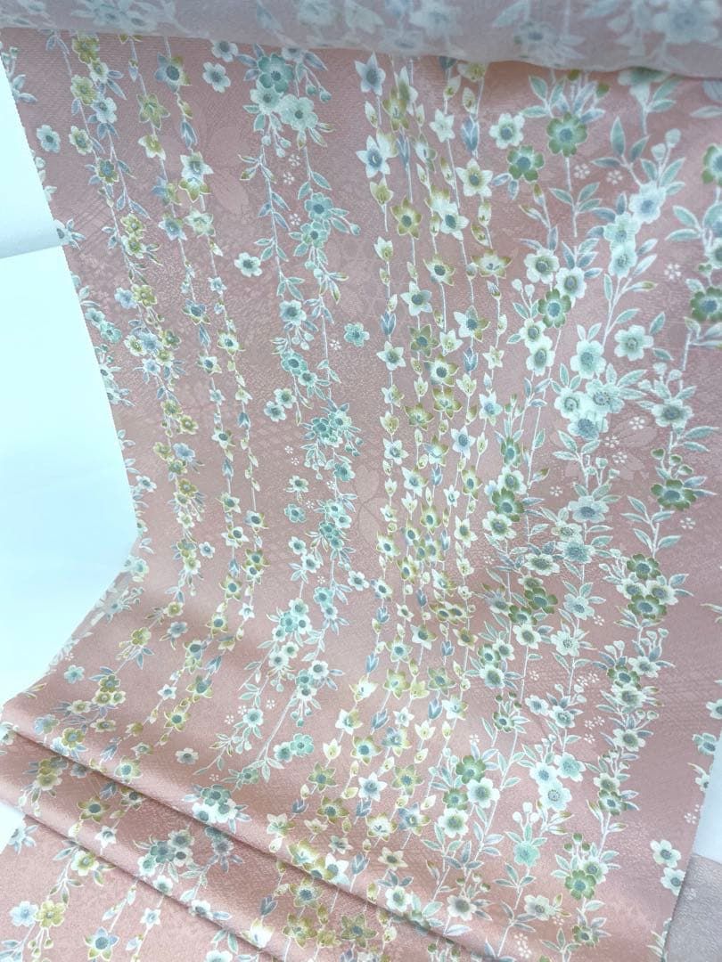 小紋 京友禅 紋意匠 桜 正絹 反物 - メルカリ