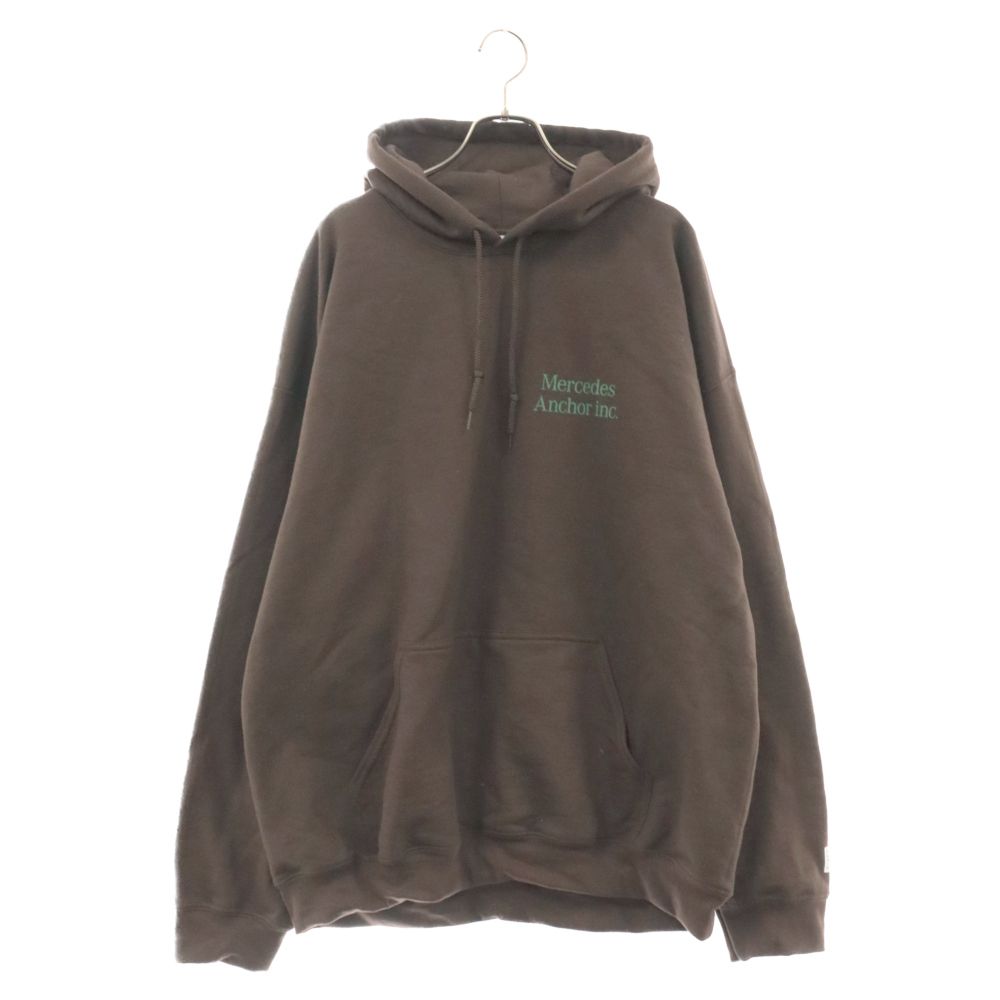 Mercedes Anchor Inc. (メルセデスアンカーインク) Hoodie Sweat ロゴプリント プルオーバーパーカー  フーディースウェット ブラウン - メルカリ