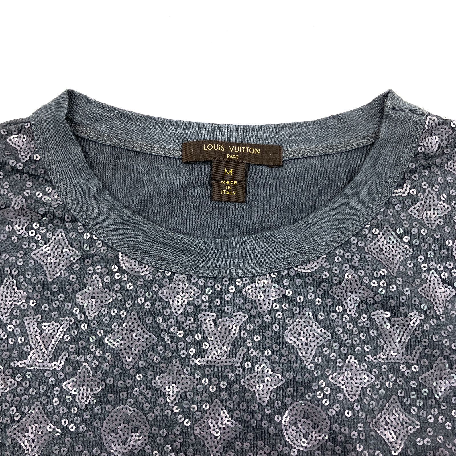 LOUIS VUITTON ルイヴィトン Tシャツ モノグラム スパンコール D