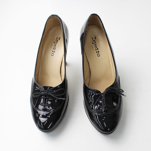 repetto レペット NICOL エナメル レースアップ パンプス 38.5 