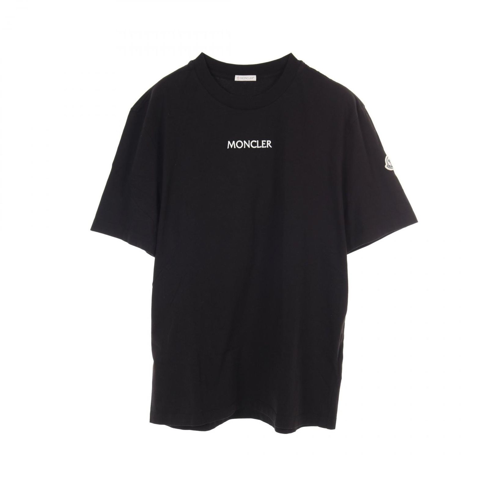 モンクレール MONCLER カットソー 8C00032 ブラック コットン Tシャツ メンズ Used A