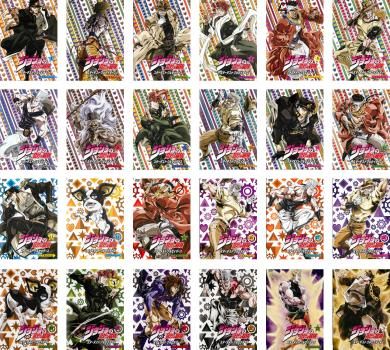 ジョジョの奇妙な冒険 スターダストクルセイダース 24枚セット 第1話～48話 全巻セット アニメ DVD レンタル落ち