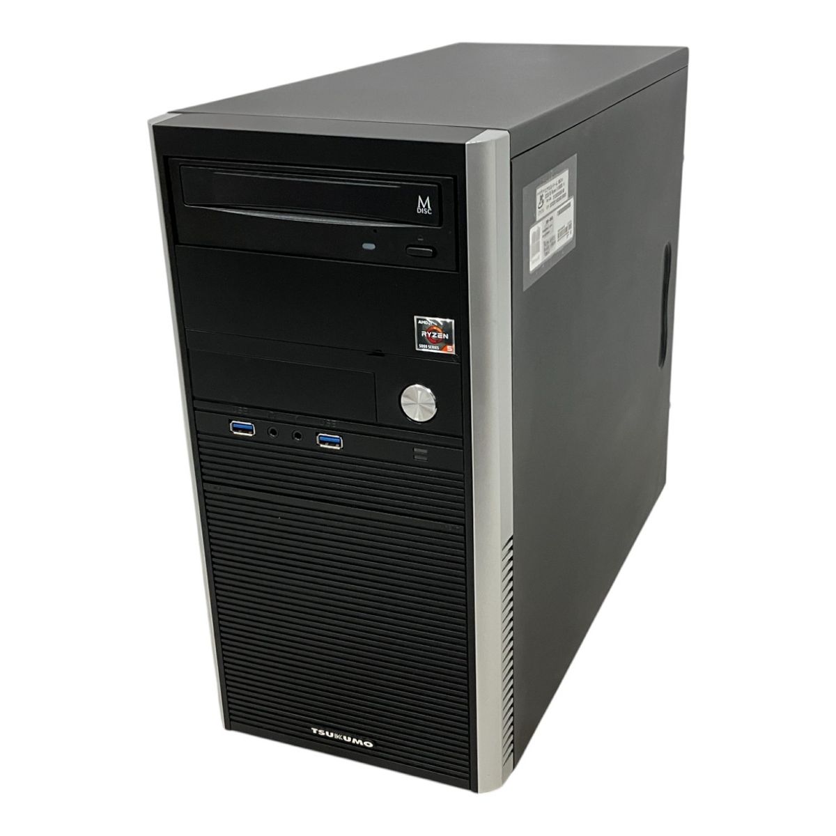 TSUKUMO AeroStream RM7A-E223|B デスクトップ パソコン Ryzen 5 5600X 16GB SSD 500GB RTX 3050 win11 M9975358