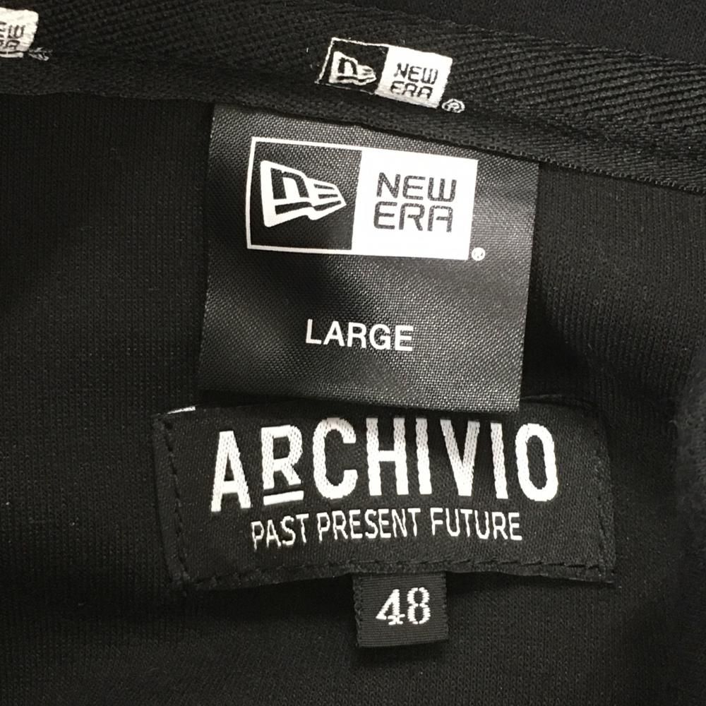 超美品】アルチビオ×ニューエラ ハイネックトレーナー 黒×白 ハーフ