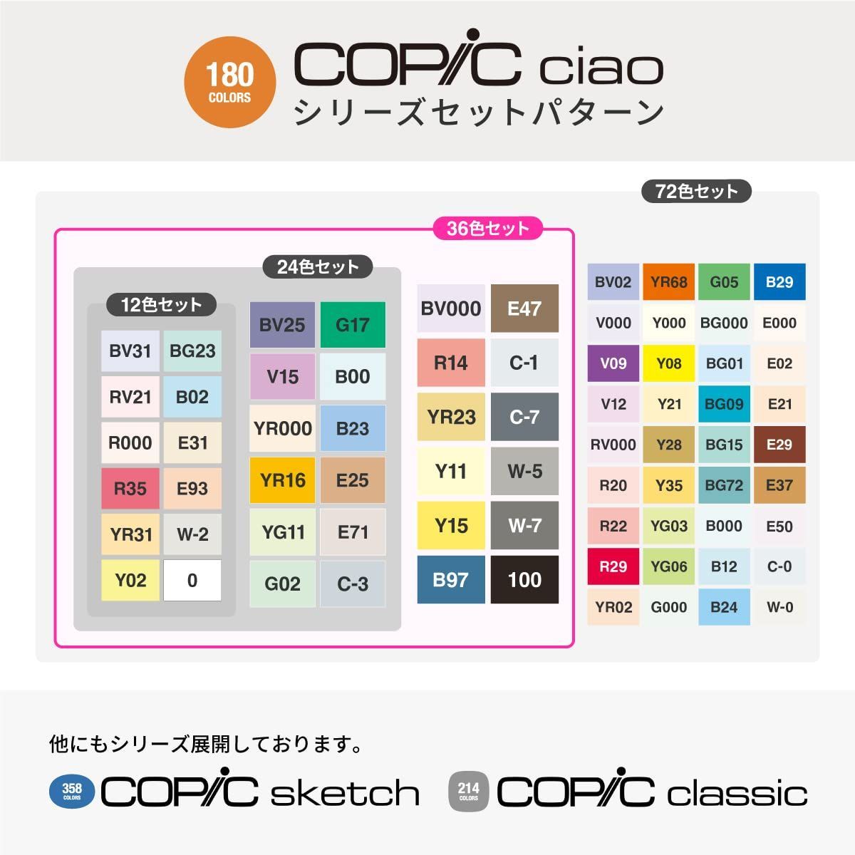 Too コピック チャオ スタート 36色セット 多色 イラストマーカー