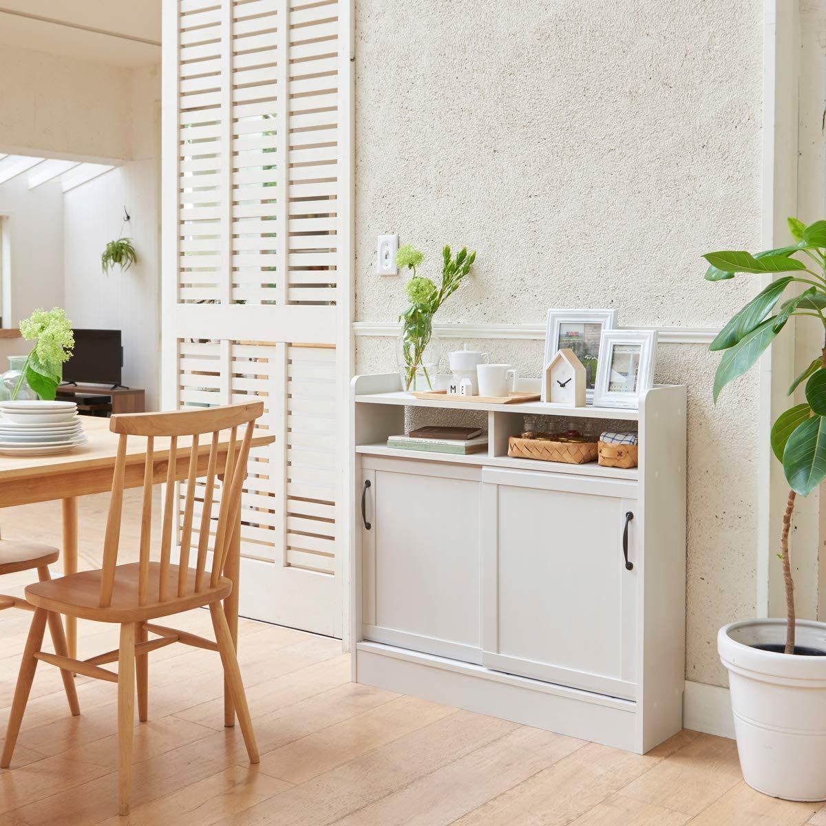 本棚ホワイト 幅89.9