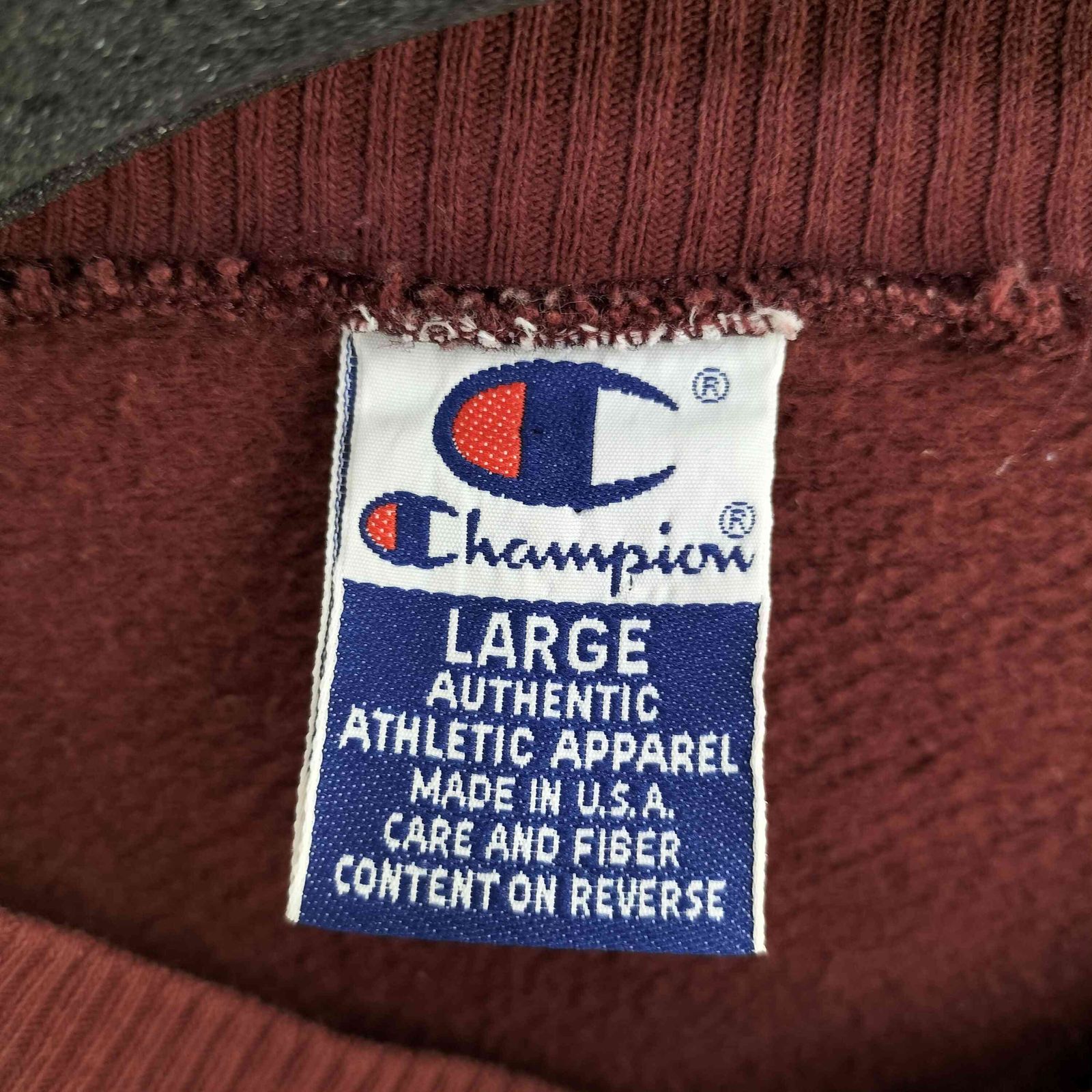 チャンピオン Champion 90S USA製 ヘンリーネックサーマルスウェット 