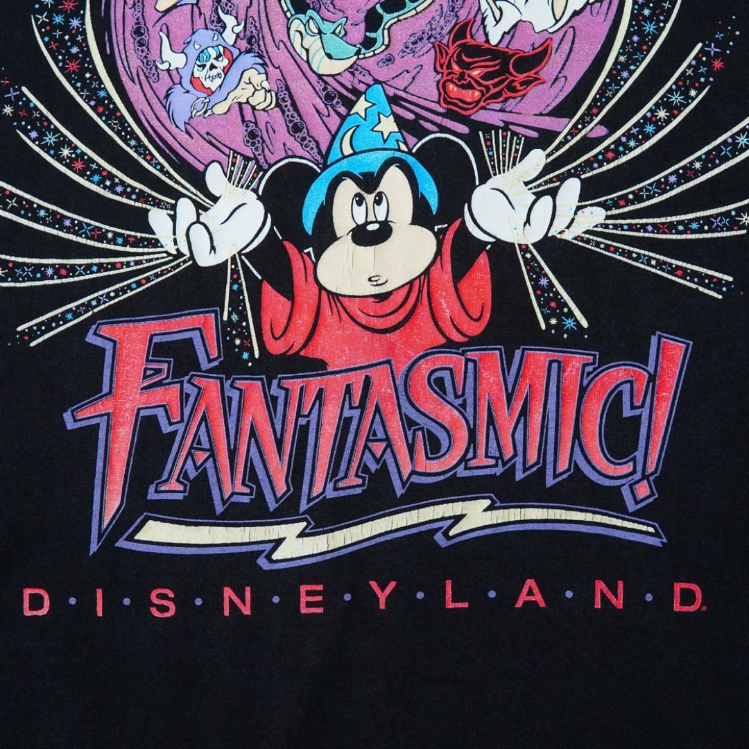 ディズニー Tシャツ XL相当 ブラック ファンタズミック FANTASMIC 90s