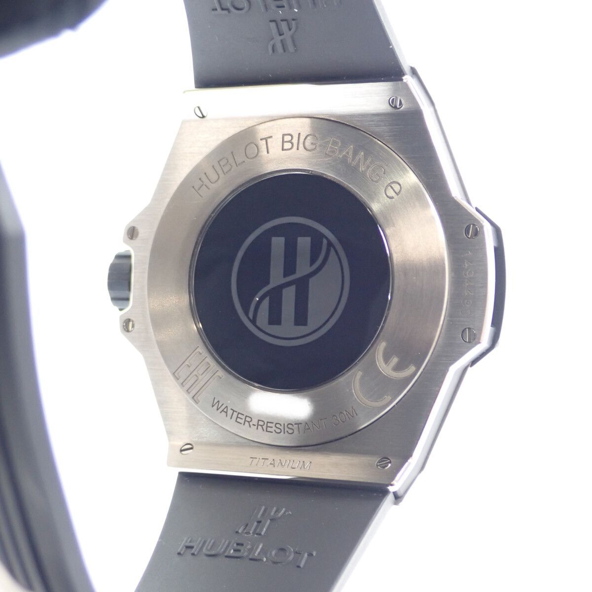 【中古】【ABランク】HUBLOT ウブロ ビッグ・バンe チタニウム メンズ 腕時計 スマートウォッチ 440.NX.1100.RX ラバーベルト チタン ブラック文字盤【ISEYA】