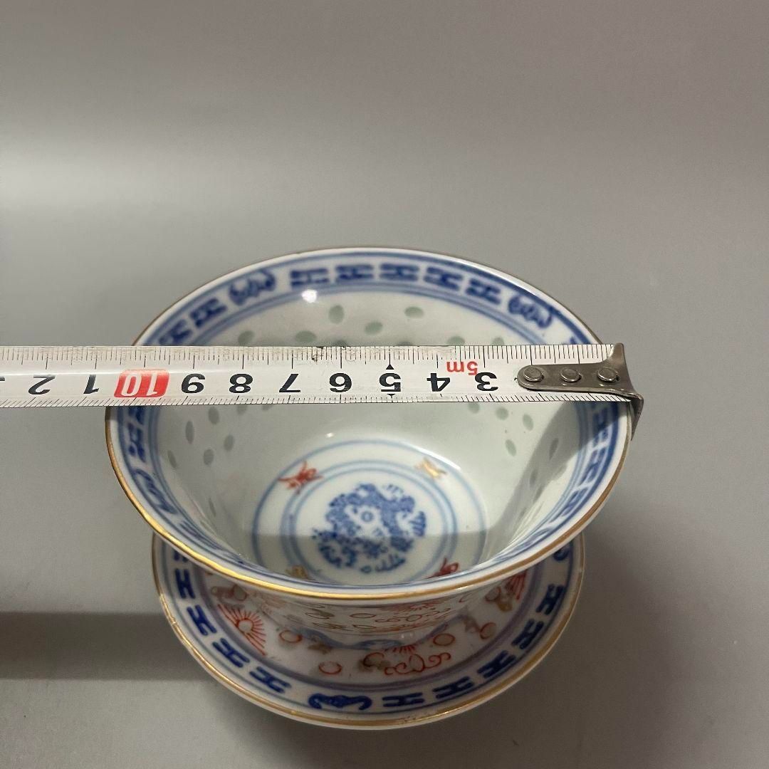中国茶器 青花玲瓏加彩三才蓋碗 茶杯 単体 蓋付き茶器 飲茶食器 煎茶道具 中国茶器 青花玲瓏加彩三才蓋碗 茶杯 単体 蓋付き茶器 飲茶食器