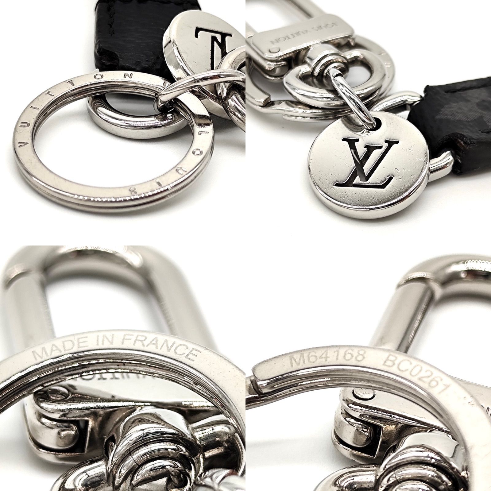 中古】LOUIS VUITTON キーリング ポルトクレドラゴンヌ ホワイト