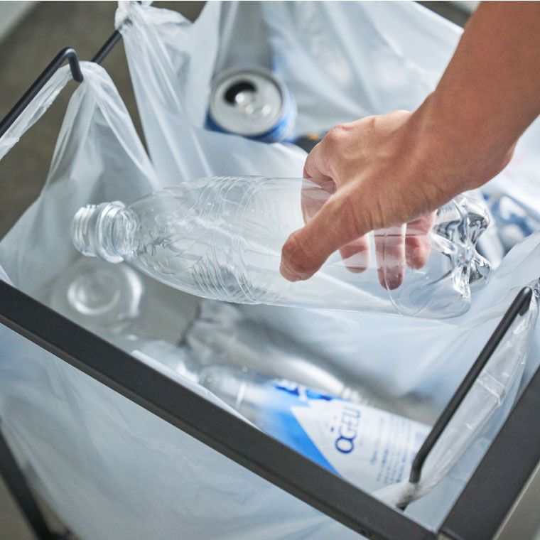 タワー 目隠し分別ダストワゴン