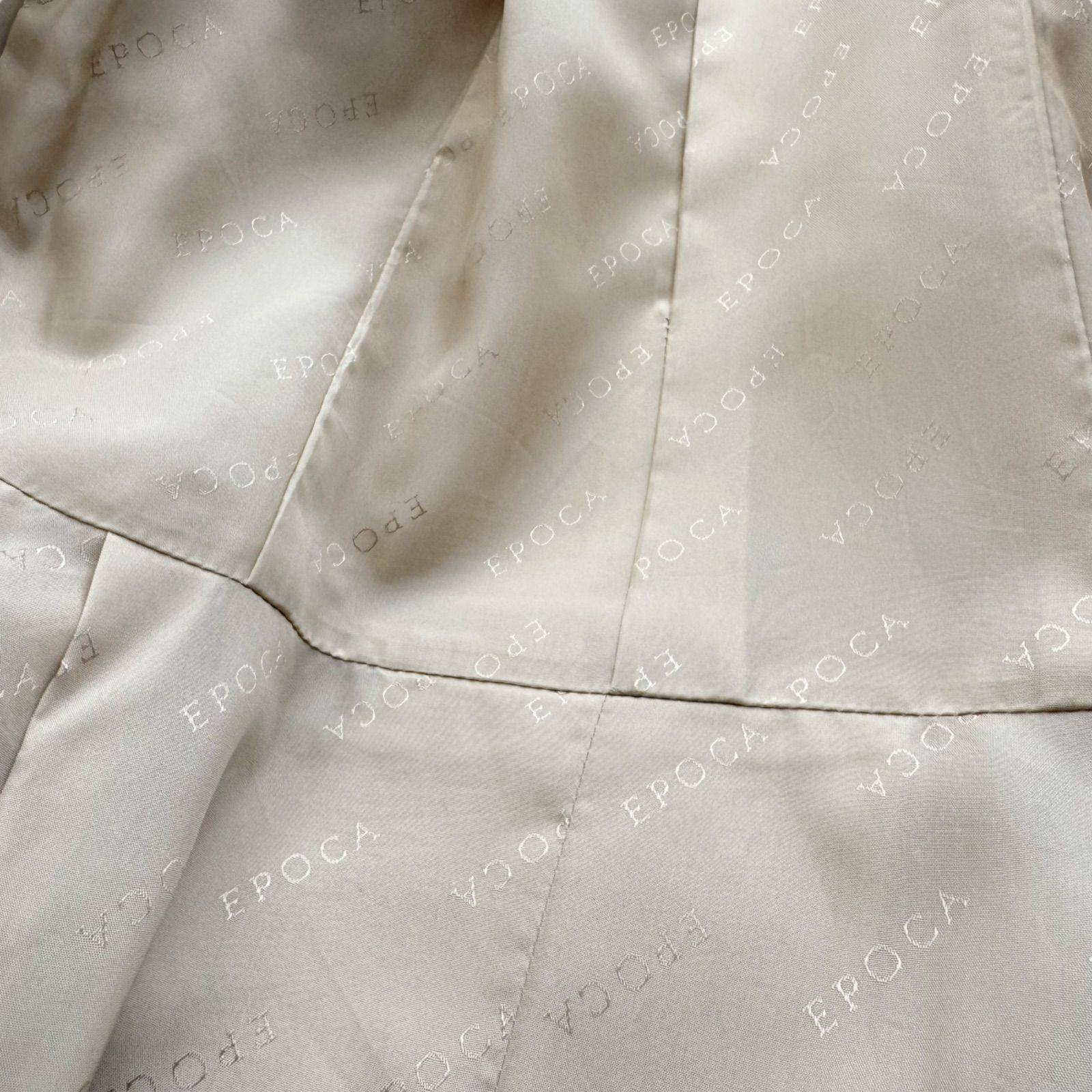 EPOCA エポカ アンゴラ混 ウールコート アイボリー ダブルブレスト 日本製