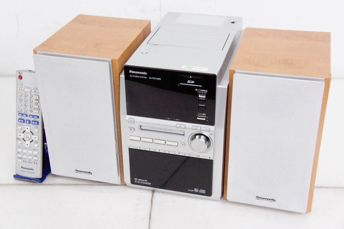 Panasonic S C-PM730ＳD・MD・カセットデッキ Amazon.co.jp: Panasonic D-dock SDステレオシステム(シルバー