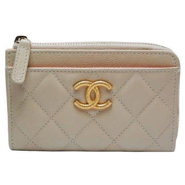 シャネル CHANEL キャビアスキン マトラッセ L字