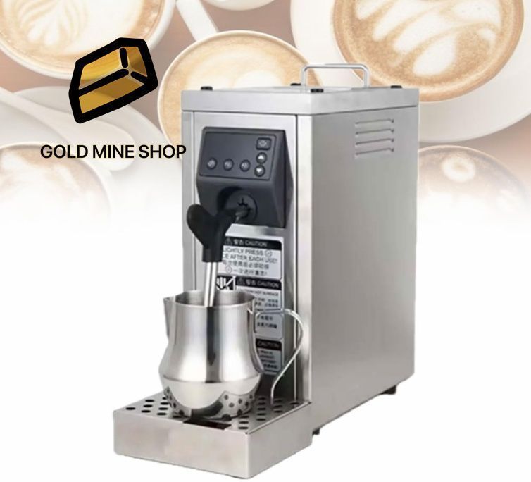 プロのスチームミルク泡立て器 1450W商業ステンレス鋼コーヒー泡立て機 500MLミルクタンク付き 104 F-194F コーヒーショップ ミルクテ