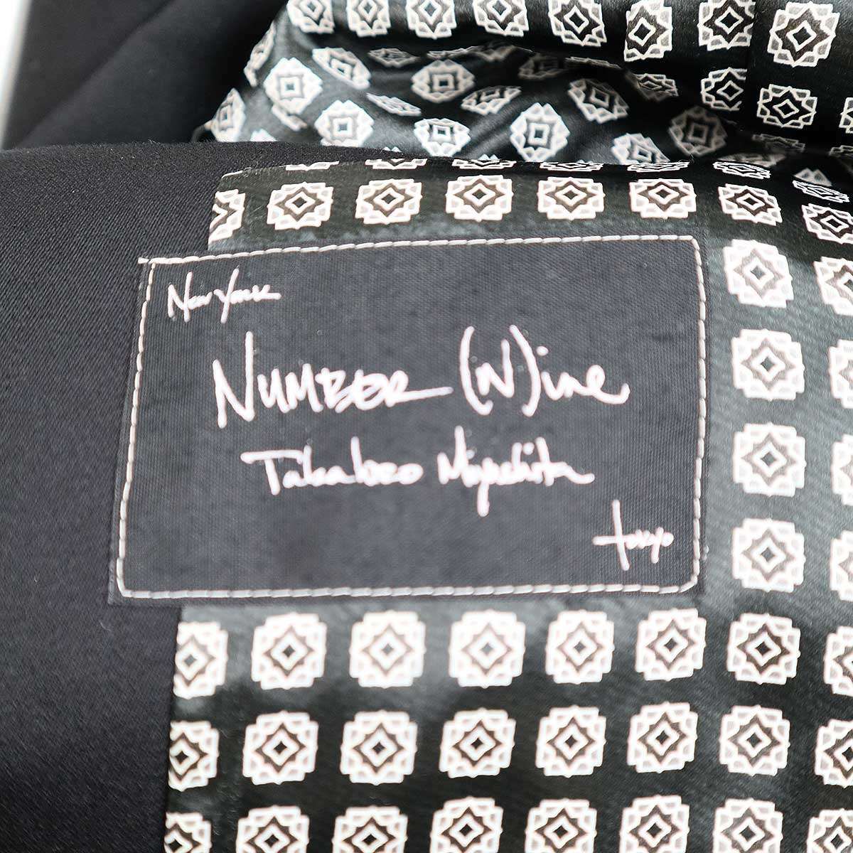 NUMBER(N)INE ナンバーナイン 2004SS レザー切替 スクールジャケット