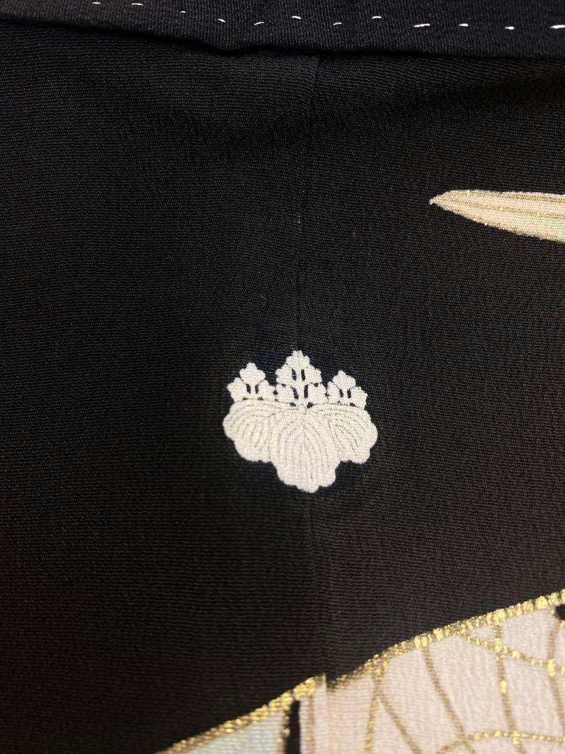 アンティーク 振袖 金駒 金彩 銀彩 刺繍 鶴 正絹 身丈167cm 紋付 通販ファッション - アンティーク 振袖 金駒 金彩 銀彩 刺繍 鶴 正絹