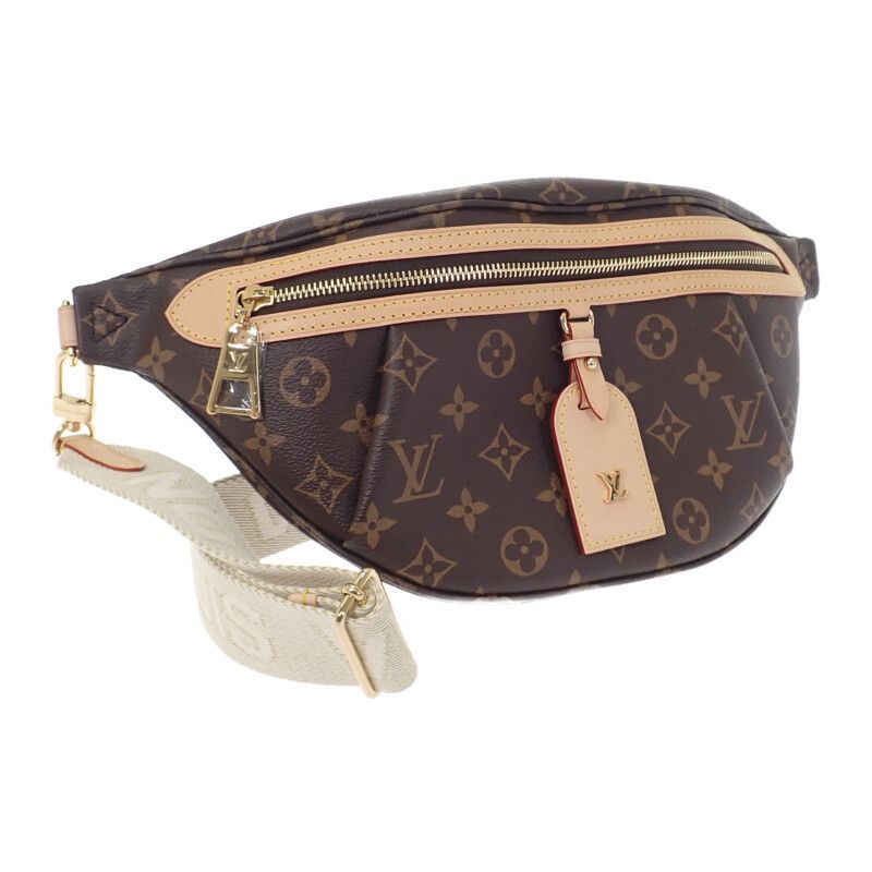 LOUIS VUITTON ハイ ライズ モノグラム ボディバッグ ブラウン ゴールド金具