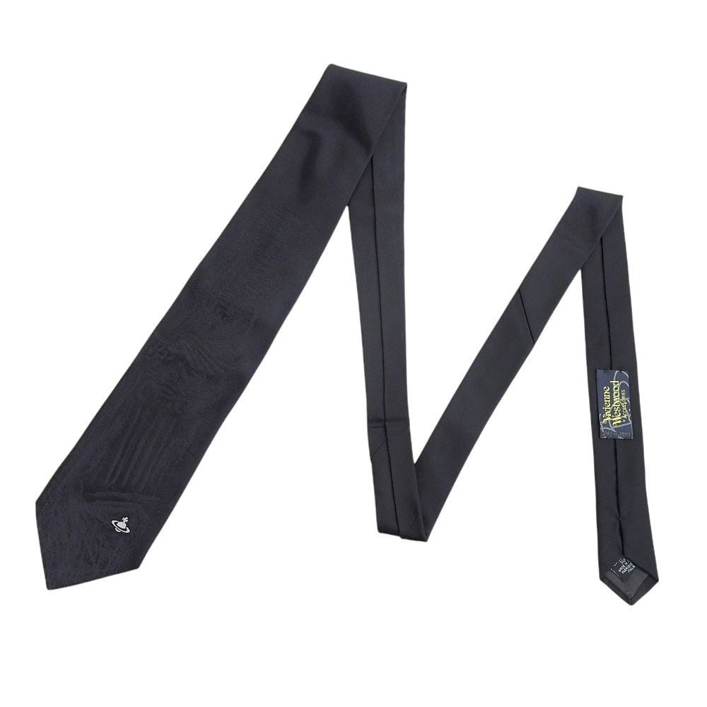 美品 Vivienne Westwood ジャガード オーブ柄 総ロゴ ネクタイ Vivienne Westwood - 『ヴィヴィアンウェストウッド』 オーブ柄