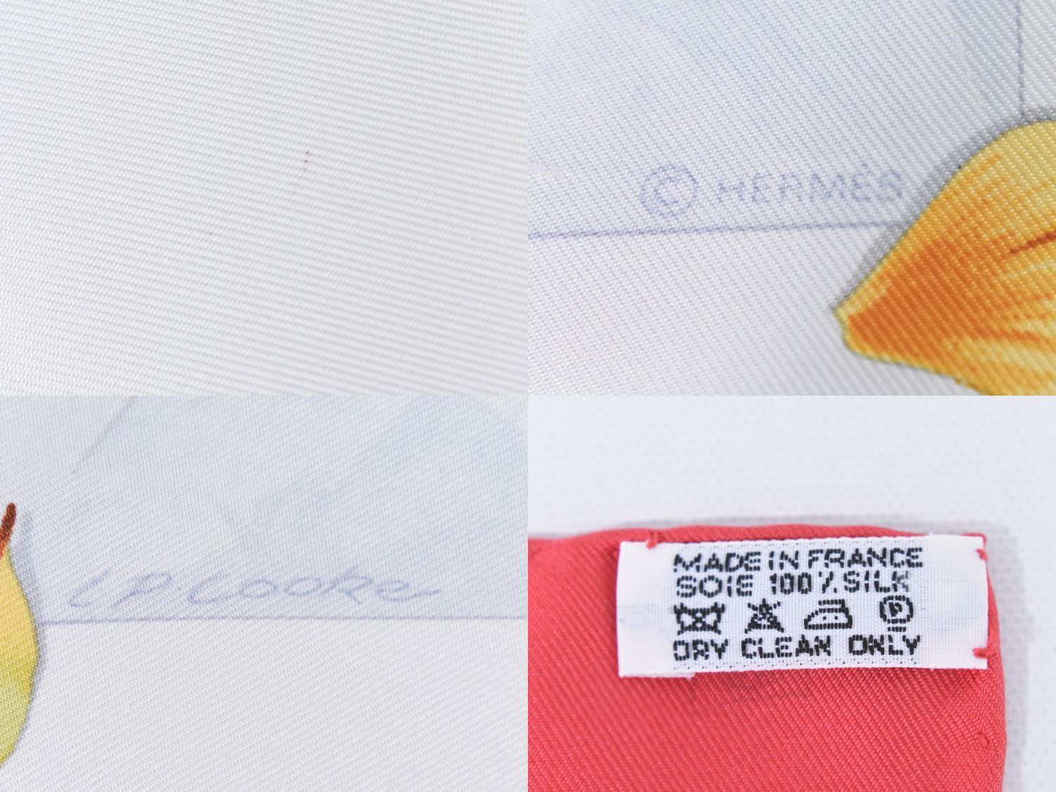 本物 エルメス HERMES スカーフカレ カレ90 Des fleurs pour le dire  