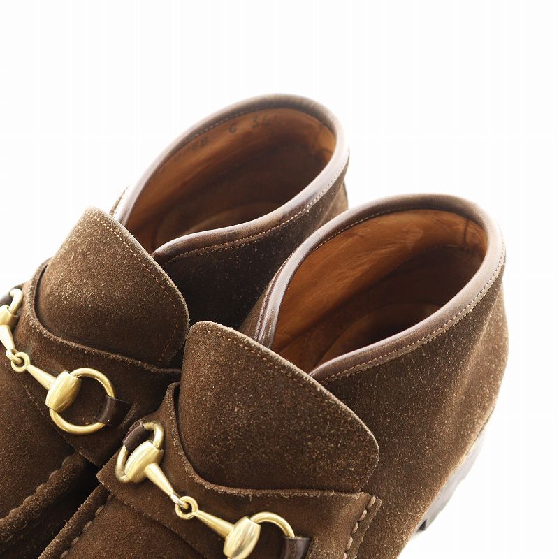 GUCCI グッチ モカシン 茶色 スエードブーツ ハイカット 36.5 GUCCI グッチ モカシン 茶色 スエードブーツ ハイカット 36.5