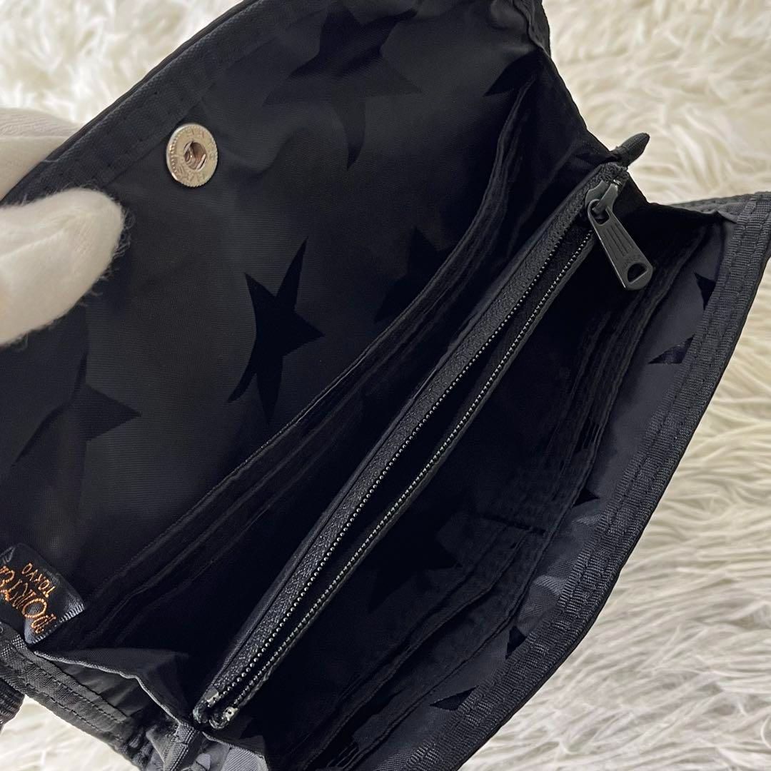 店舗限定品　未使用級　PORTER FLAG 長財布　星柄　ストラップ付き 店舗限定品 未使用級 PORTER FLAG 長財布 星柄 ストラップ付き