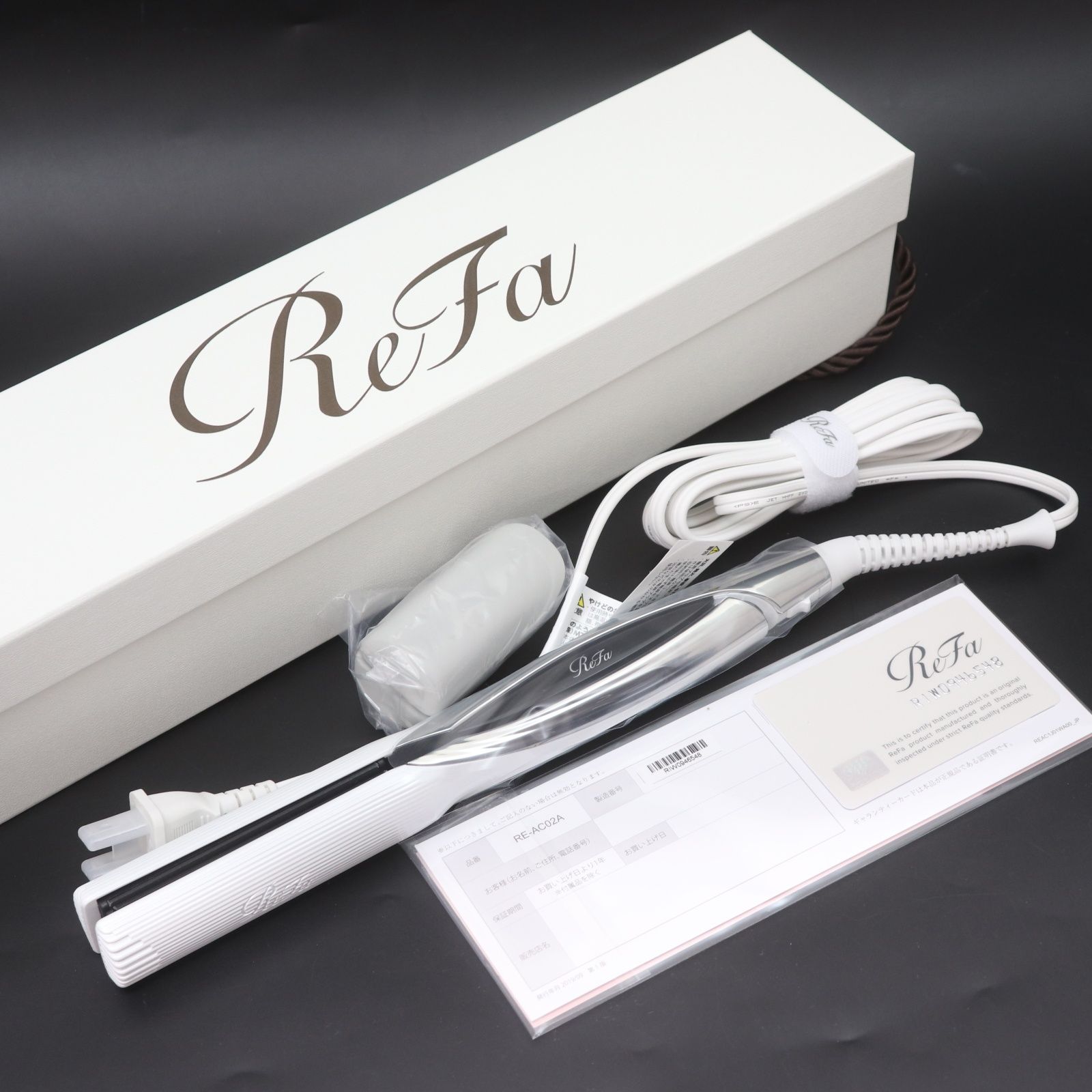 ReFa ストレートヘアアイロン ホワイト/シルバー