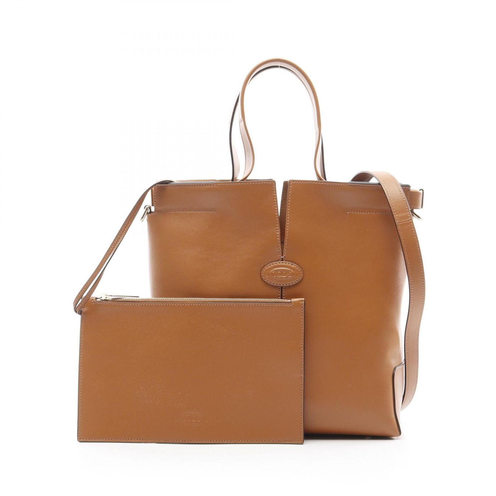 トッズ TOD S トートバッグ Di ディーアイ XBWDBMAT200ROS001 マロン レザー 2wayトートバッグ レディース