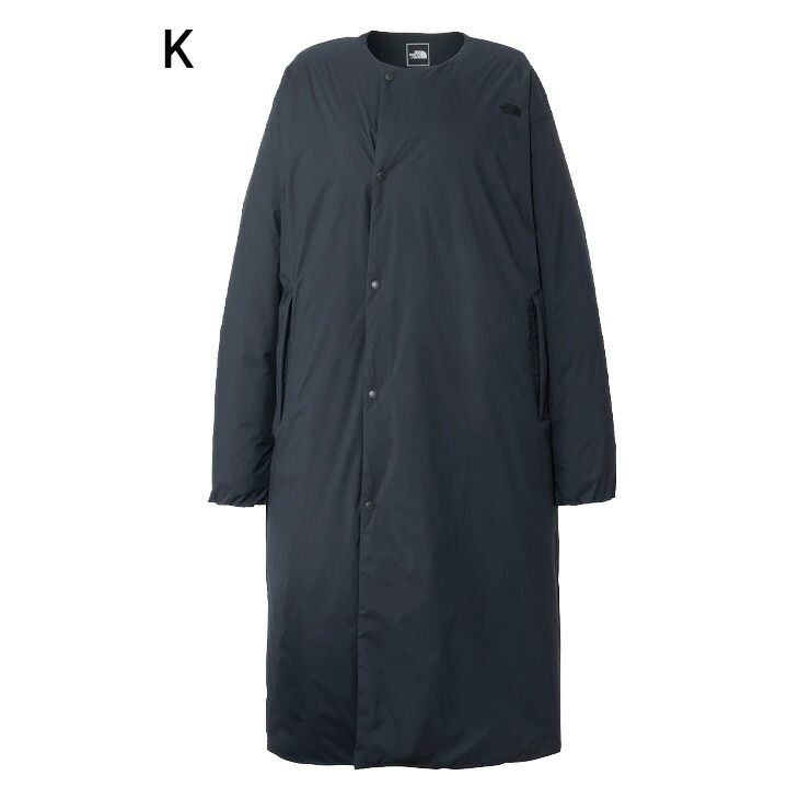 ザ ノース フェイス マタニティウェア 中綿コート レディース THE NORTH FACE 中わたロングコート ゆったり ノー 衿なし ママコート アウター 妊婦服 妊娠中 産前産後 お母さん 服