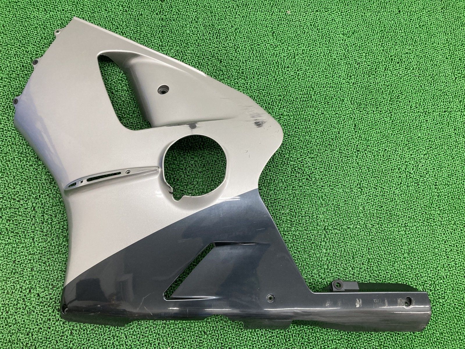 ZX-12R サイドカウル 左 銀/紺M カワサキ 純正 バイク 部品