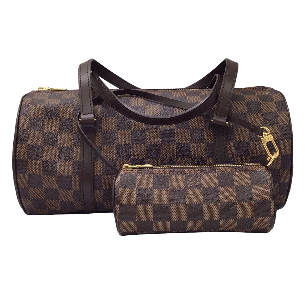 LOUIS VUITTON ルイ ヴィトン ダミエ パピヨン30 ポーチ付き N51303 SP0036 ハンドバッグ バッグ 筒形バッグ 円柱  カバン 鞄 キャンバス レザー レディース メンズ ユニセックス - メルカリ