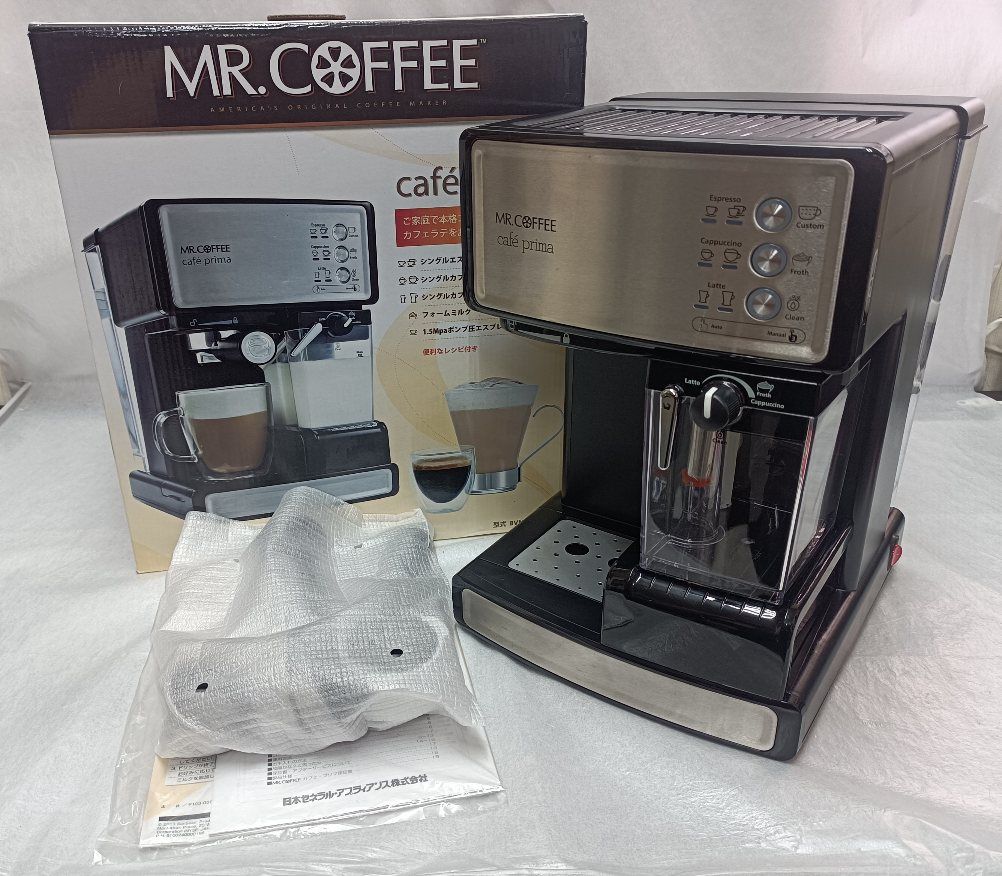 税込】 ☆MR.COFFEE ミルクコンテナ付エスプレッソマシーンBVMCE6601J