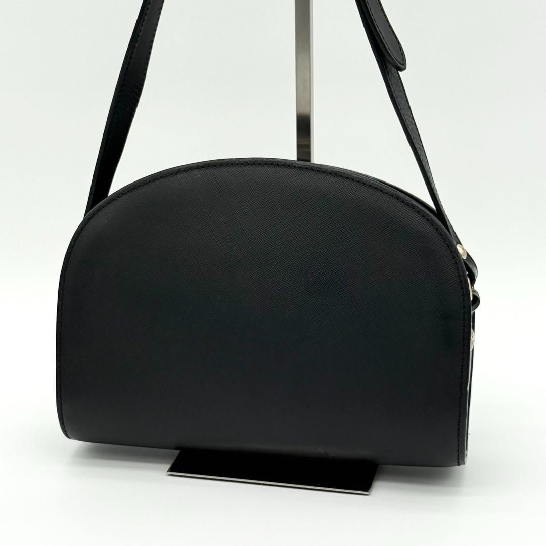 美品】APC Demi Lune ハーフムーン ショルダーバッグ ブラック 美品】APC Demi Lune ハーフムーン ショルダーバッグ ブラック