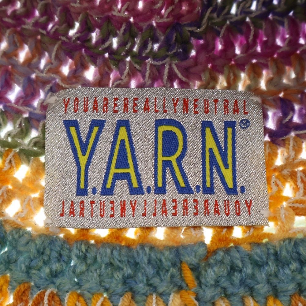 m*c様 Y.A.R.N (ヤーン) ハンドメイド ニットバケットハット 帽子 Crochet] Knit with Daiso macrame yarn! Spring/Summer bucket