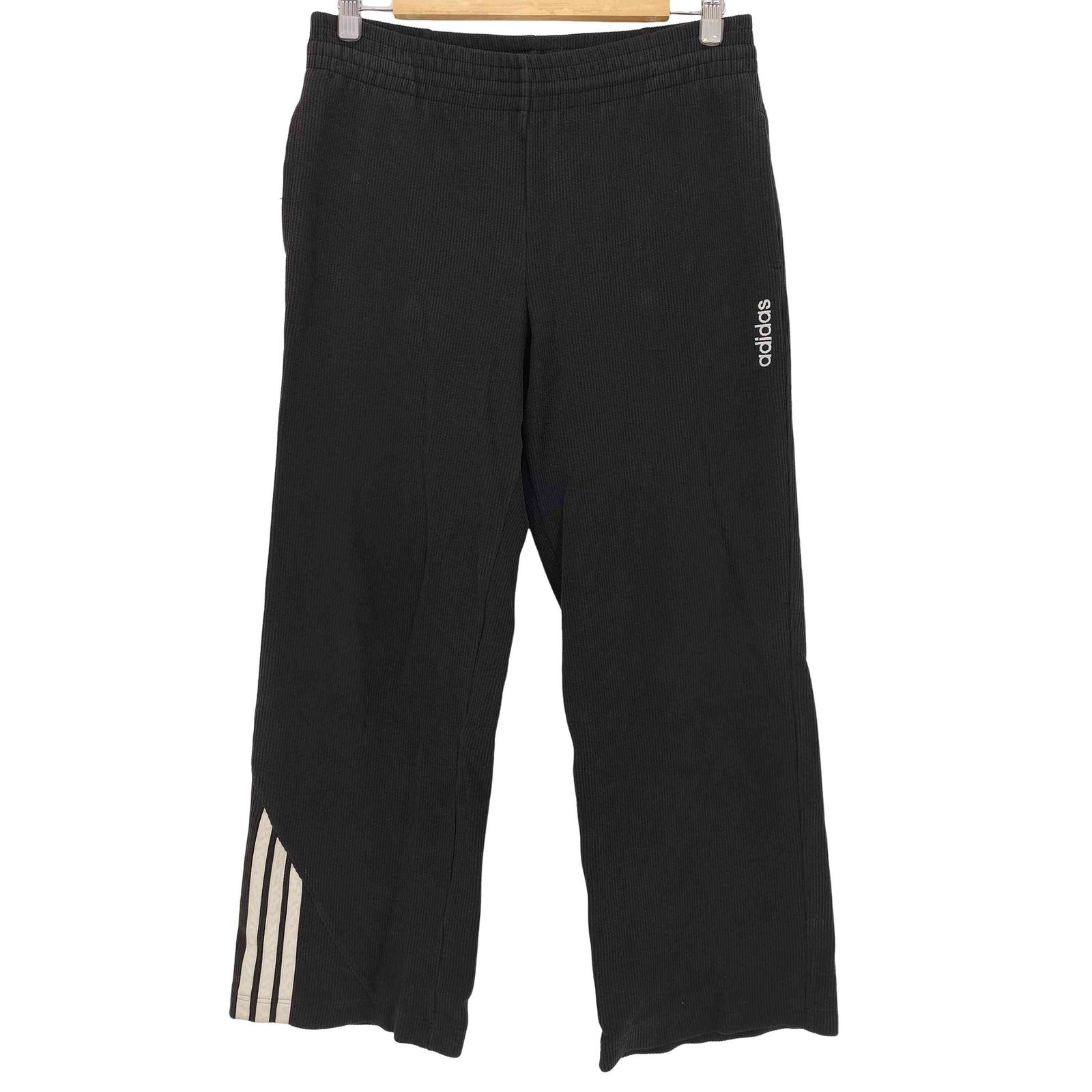 アディダス adidas 90s デサント製 裾スリーライン シアサッカー イージーパンツ メンズ JPN：M 
