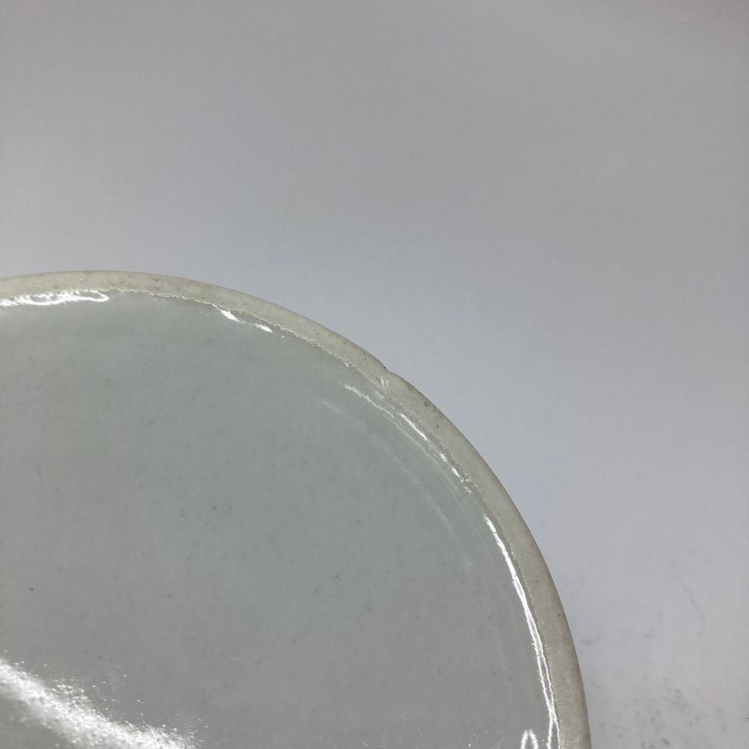 中国康熙年製　紺地獣花文　蓋付台皿　碗　タルチ　直径10.5㎝東な6-0609① 中国康熙年製 紺地獣花文 蓋付台皿 碗 タルチ 直径10.5㎝東な6