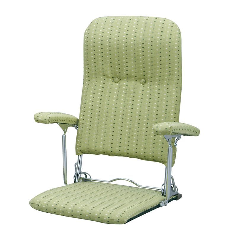 折りたたみ座椅子 PLACE（プラス）　グリーン　YS-1046_GR