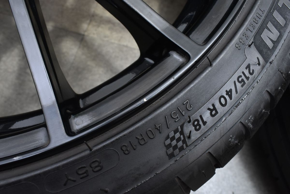 バリ溝 美品】スバル BRZ STI スポーツ 純正 18in 7.5J +48 PCD100 